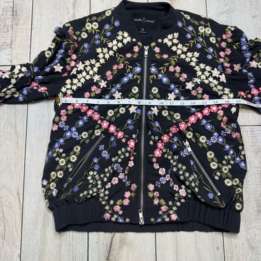 Needle & Thread Floral jacket size 0 - Picture 8 of 9
